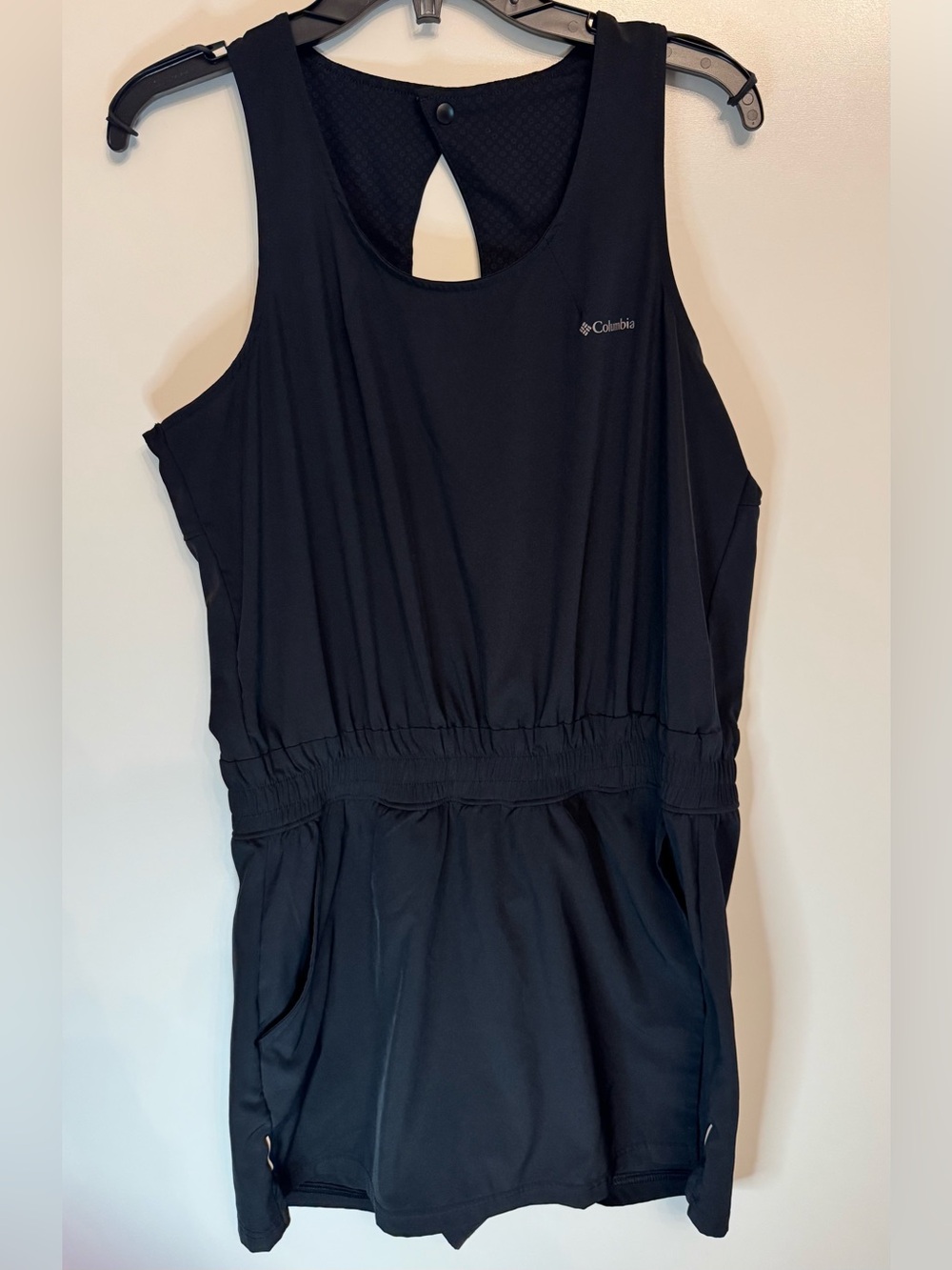 Columbia Black Athletic Romper Womens Medium Athleisure Tenniscore Activewear